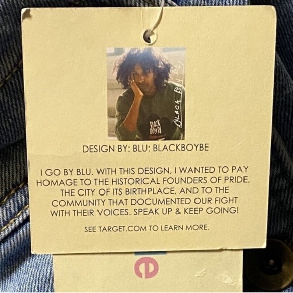 Womens romper small blue RAINBOW Light Wash Denim NWT - Picture 10 of 11